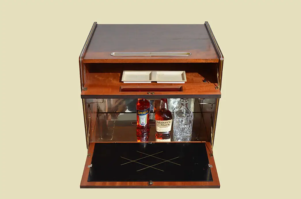 Barschrank ANTIK Minibar Kommode Vintage 50er 60er Jahre Art Deco 3