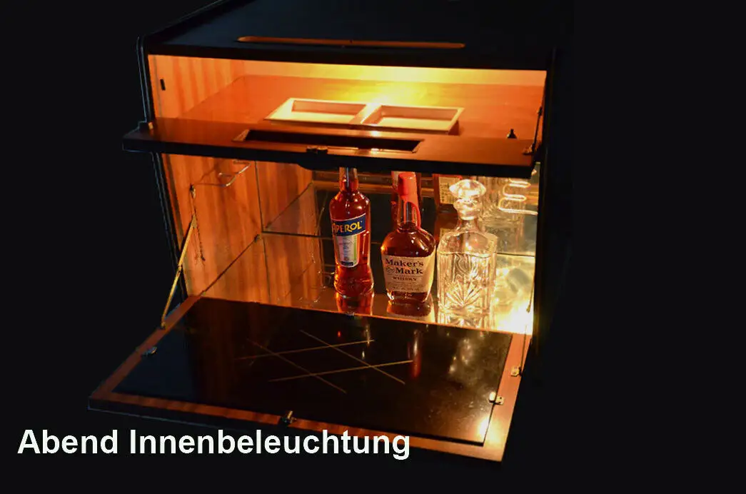 Barschrank ANTIK Minibar Kommode Vintage 50er 60er Jahre Art Deco 6