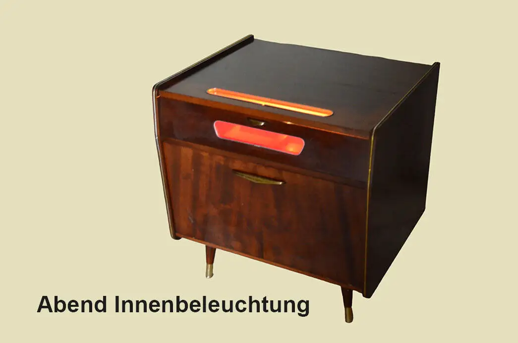 Barschrank ANTIK Minibar Kommode Vintage 50er 60er Jahre Art Deco 8