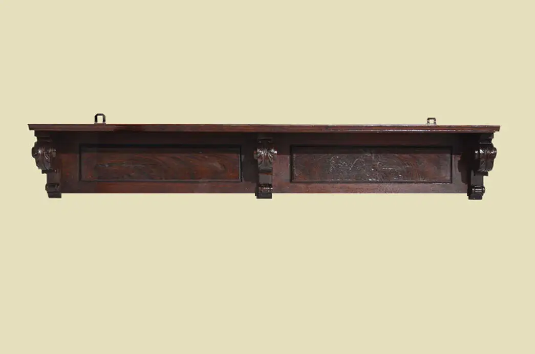 Wandboard ANTIK Gründerzeit Nußbaum Wandregal Hängeregal ORIGINALvon 1880 0
