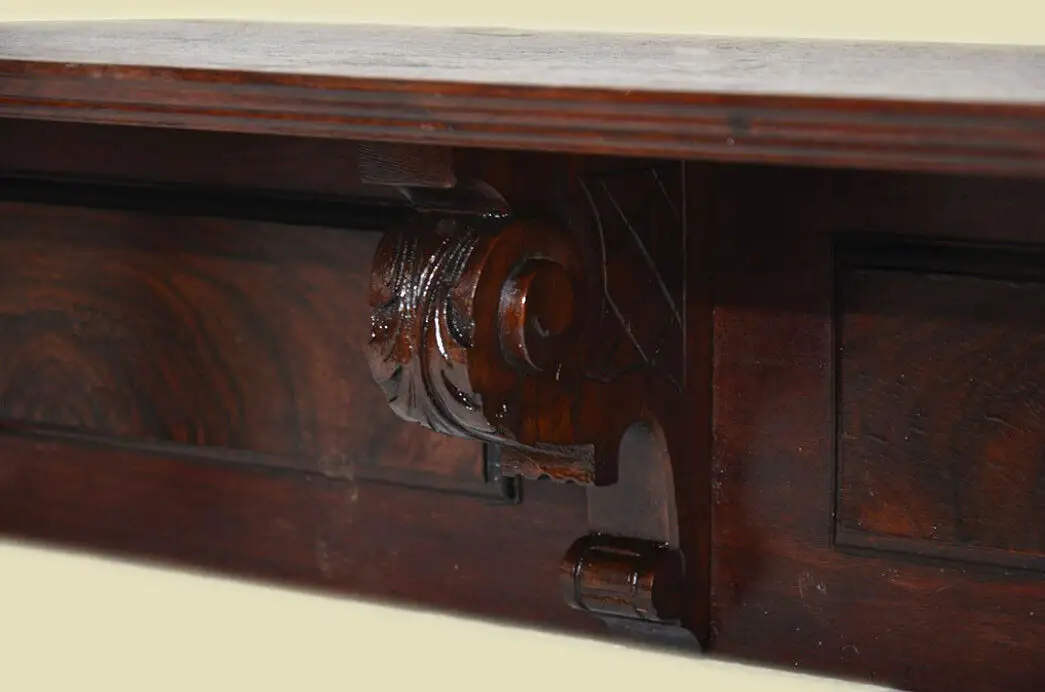 Wandboard ANTIK Gründerzeit Nußbaum Wandregal Hängeregal ORIGINALvon 1880 2