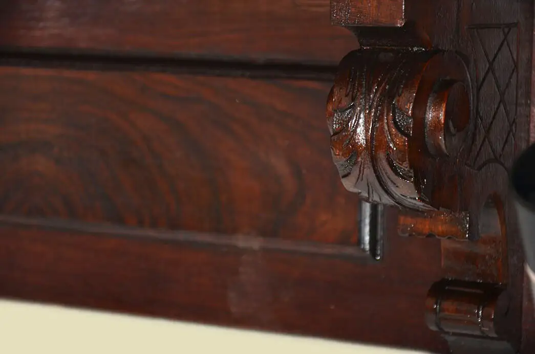 Wandboard ANTIK Gründerzeit Nußbaum Wandregal Hängeregal ORIGINALvon 1880 5
