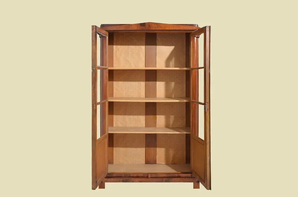 Vitrine ANTIK Biedermeier Mahagoni Bücherschtank Schrank Schinkeldach von 1820 3