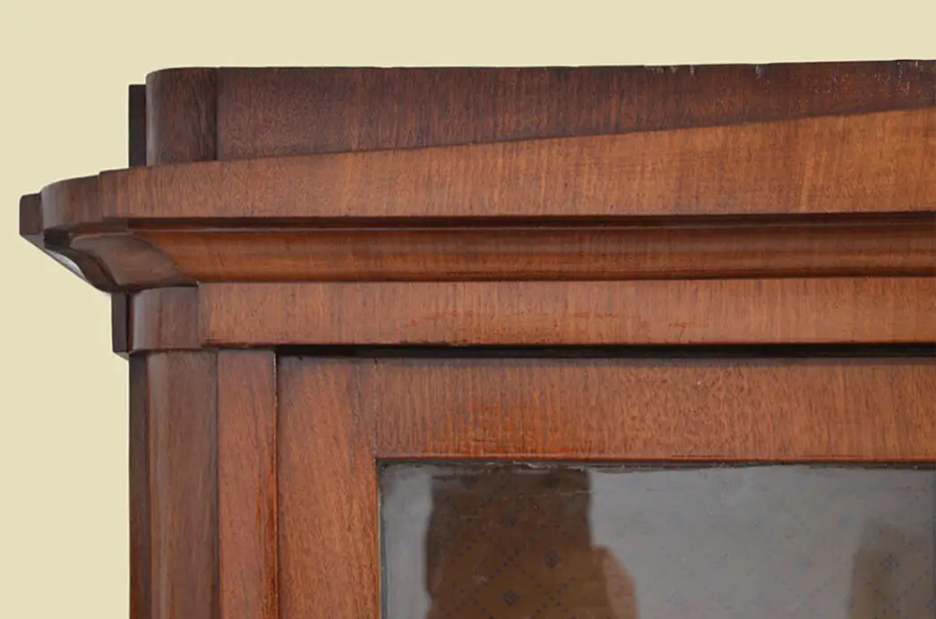 Vitrine ANTIK Biedermeier Mahagoni Bücherschtank Schrank Schinkeldach von 1820 6