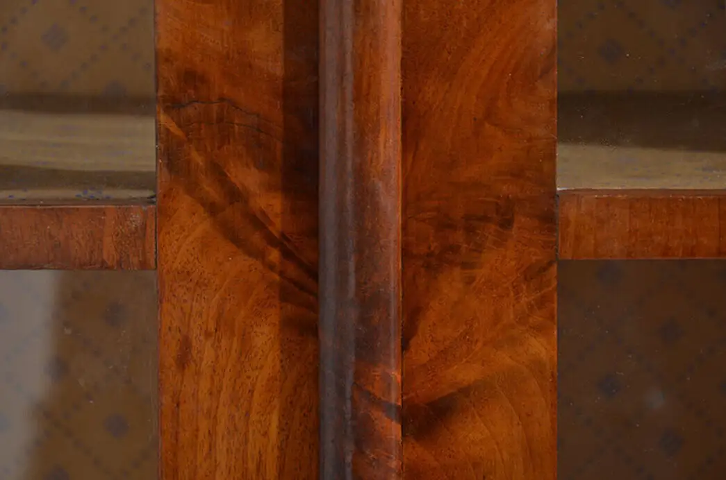 Vitrine ANTIK Biedermeier Mahagoni Bücherschtank Schrank Schinkeldach von 1820 8