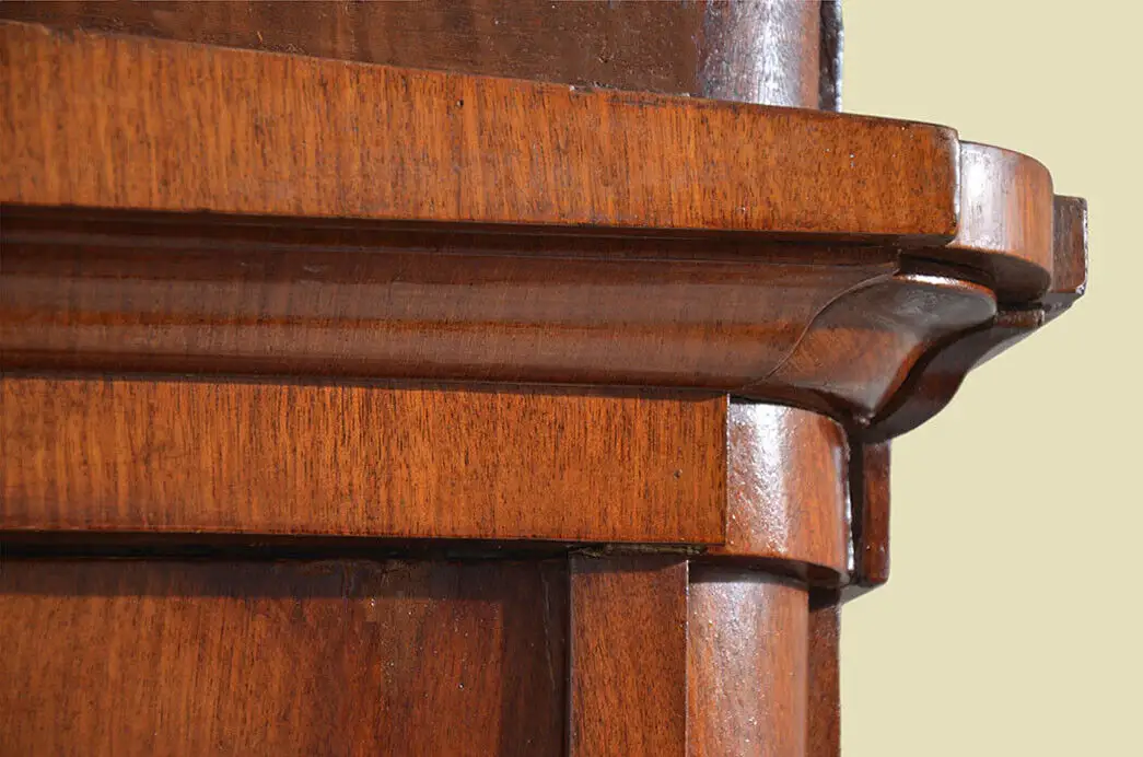Vitrine ANTIK Biedermeier Mahagoni Bücherschtank Schrank Schinkeldach von 1820 9