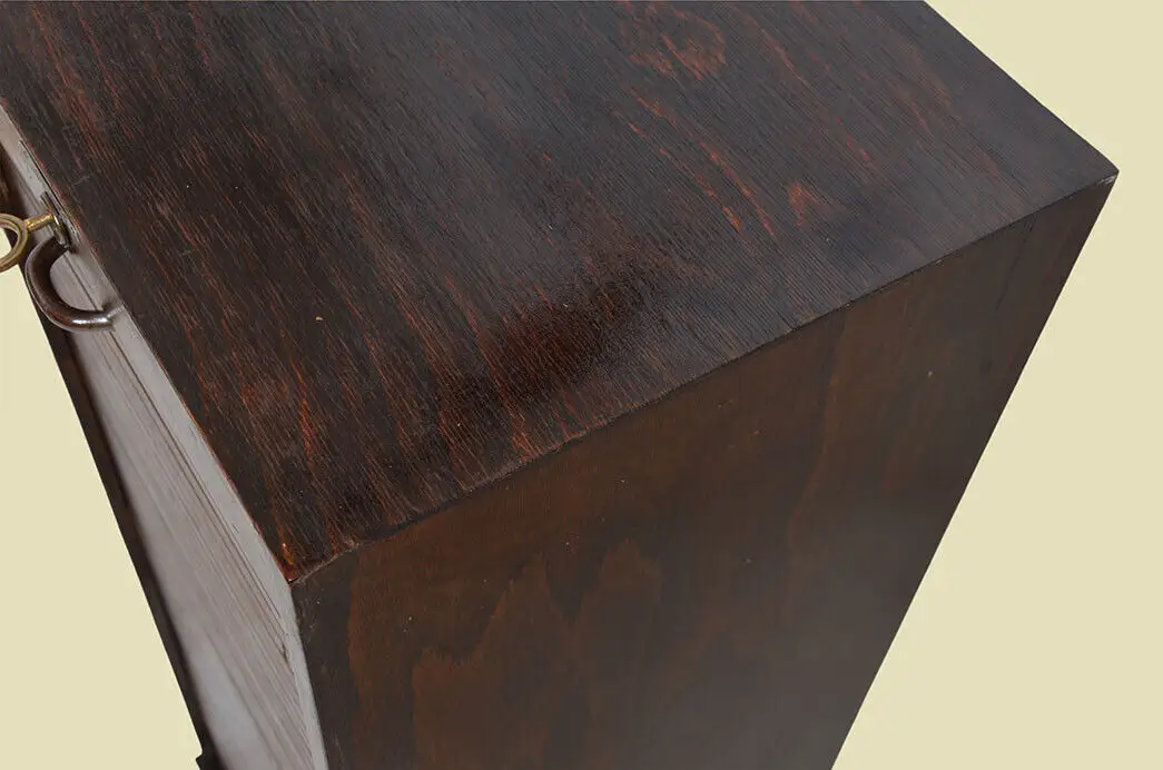 Notenschrank ANTIK Art Deco 60er Jahre Unionzeiss Rolladenschrank von 1960 4