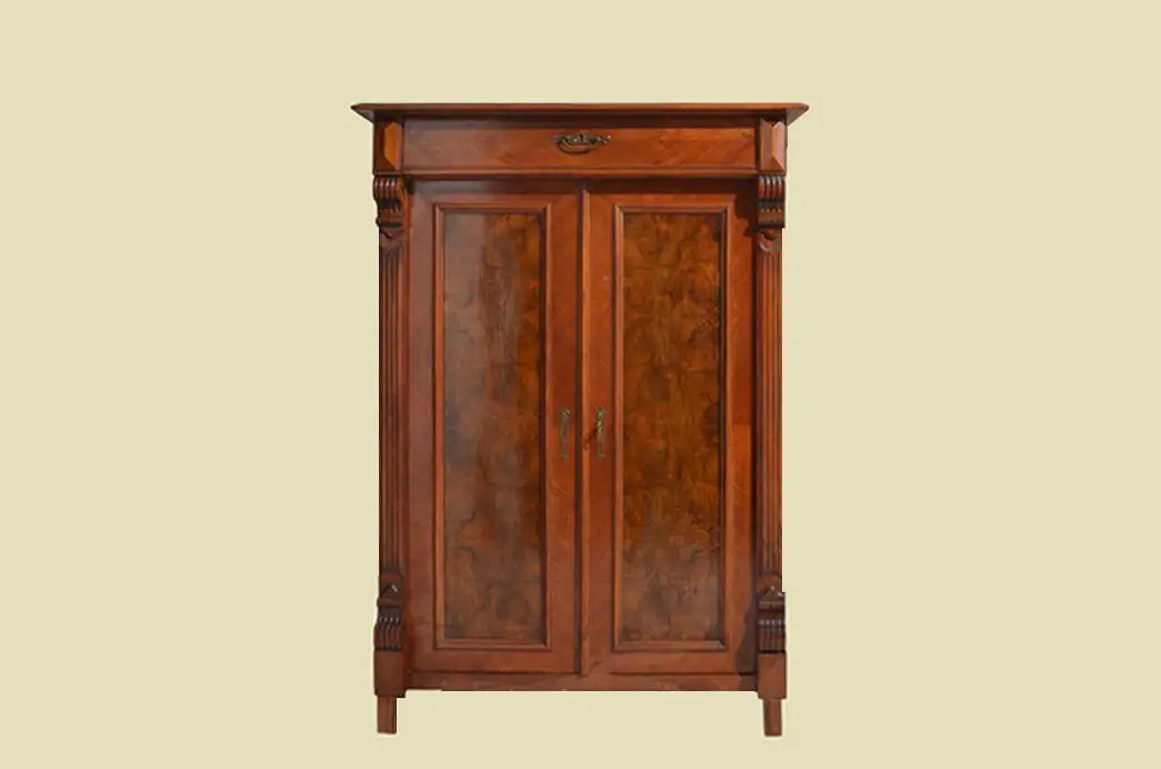 Vertiko ANTIK Gründerzeit Nußbaum Kommode Schrank ORIGINALvon1880 0