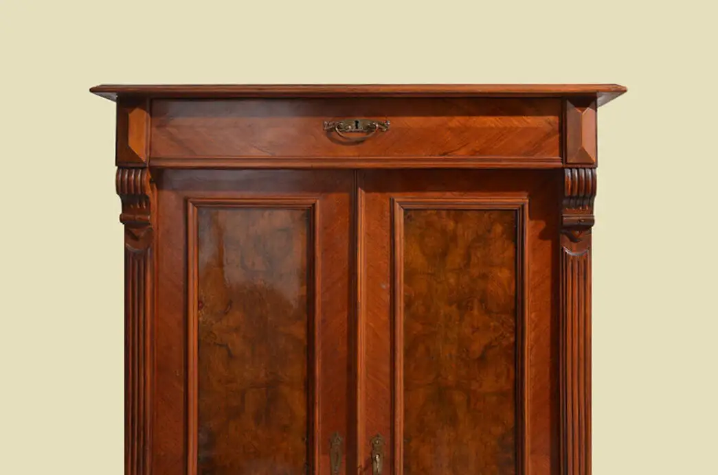 Vertiko ANTIK Gründerzeit Nußbaum Kommode Schrank ORIGINALvon1880 14