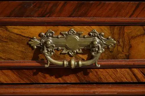 Große Kommode ANTIK Gründerzeit Nußbaum Schrank Sideboard von 1880