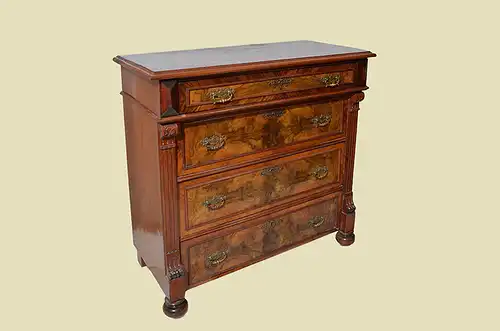Große Kommode ANTIK Gründerzeit Nußbaum Schrank Sideboard von 1880