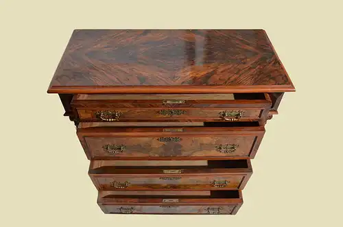 Große Kommode ANTIK Gründerzeit Nußbaum Schrank Sideboard von 1880