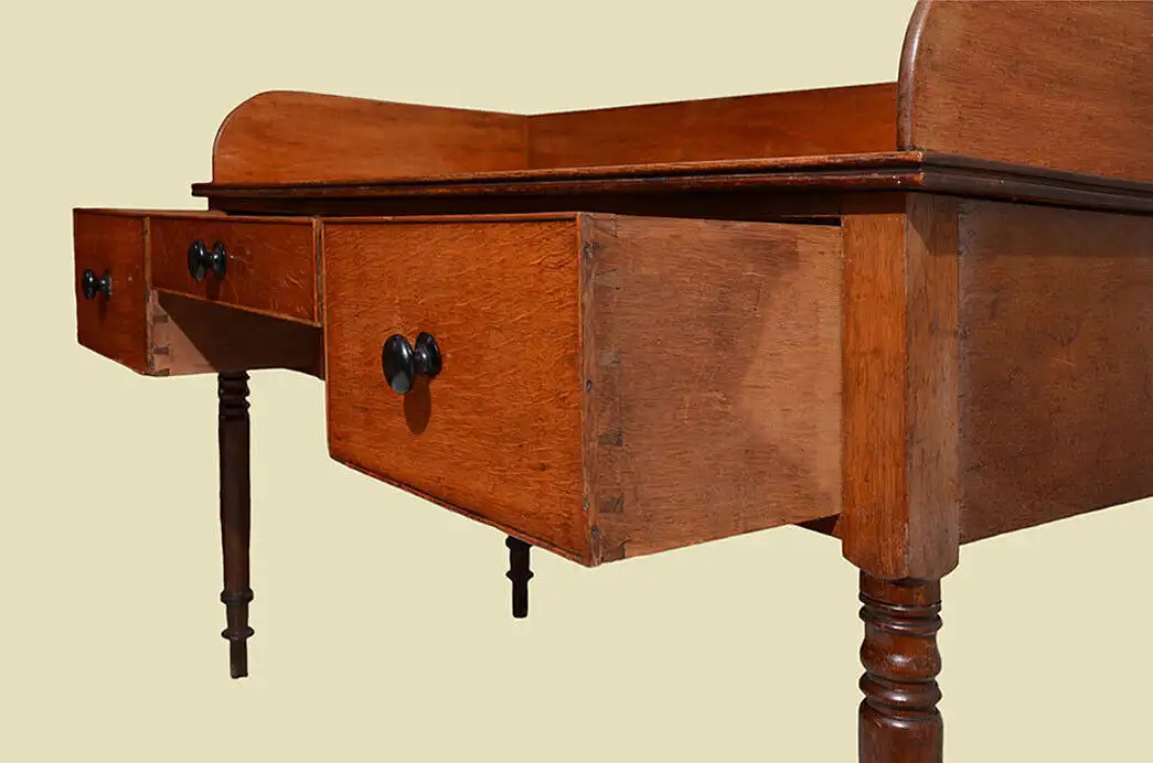 Schreibtisch ANTIK English Jugendstil Eiche Sekretär von 1920 6