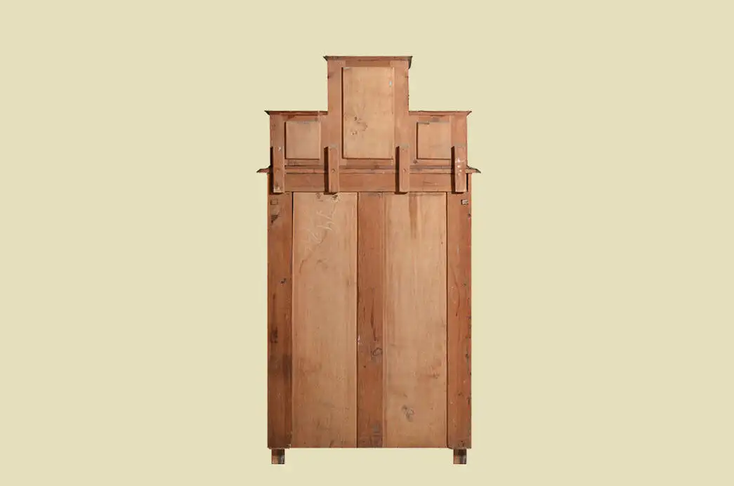 Vertiko ANTIK Gründerzeit Nußbaum Kommode Schrank mit Aufsatz von 1880 16