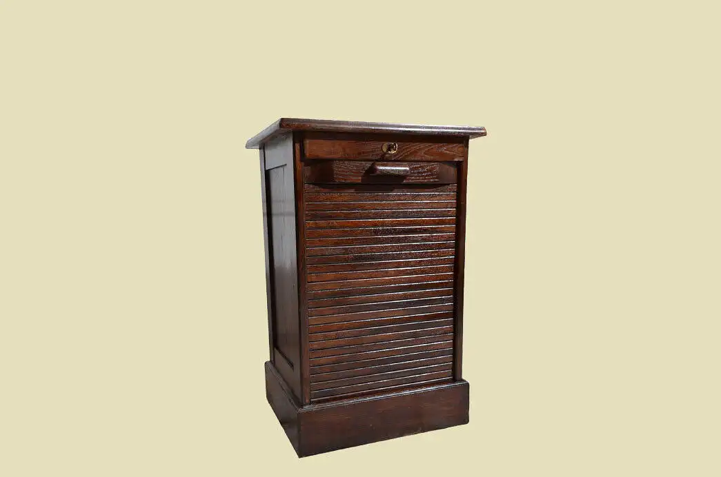 Rolladenschrank ANTIK Jugendstil Art Deco Notenschrank von 1920 1