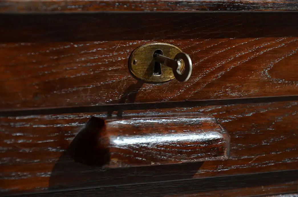Rolladenschrank ANTIK Jugendstil Art Deco Notenschrank von 1920 7