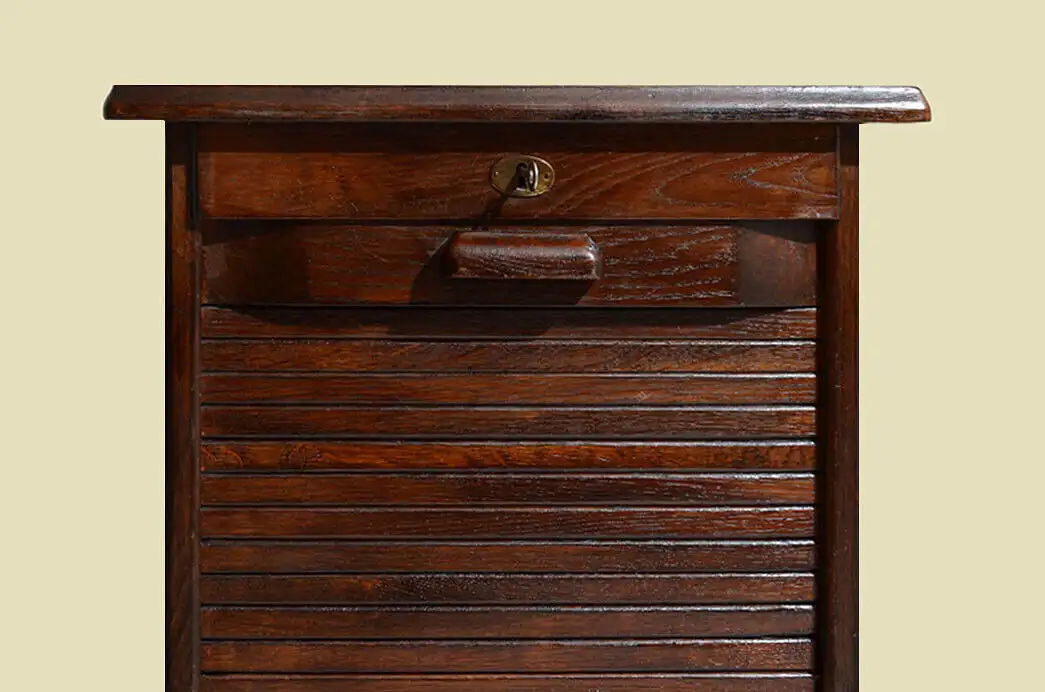 Rolladenschrank ANTIK Jugendstil Art Deco Notenschrank von 1920 9
