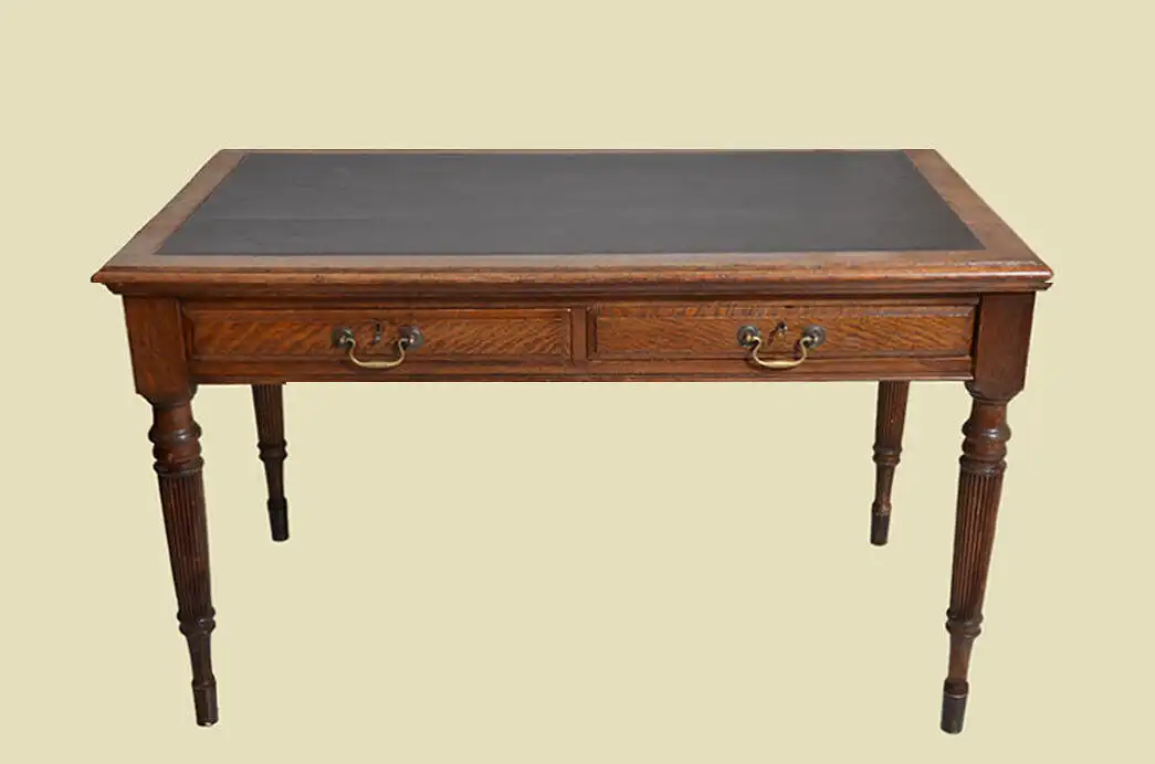 Großer Tisch ANTIK Jugendstil Eiche Schreibtisch Sekretär von 1920 0