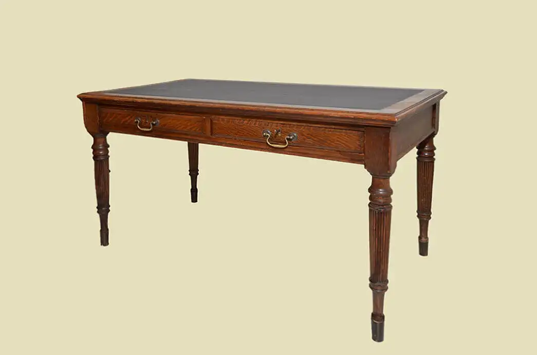 Großer Tisch ANTIK Jugendstil Eiche Schreibtisch Sekretär von 1920 2