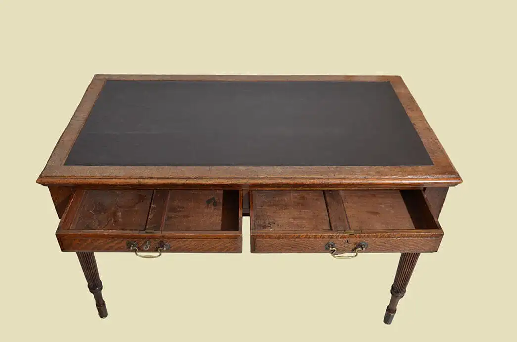 Großer Tisch ANTIK Jugendstil Eiche Schreibtisch Sekretär von 1920 4
