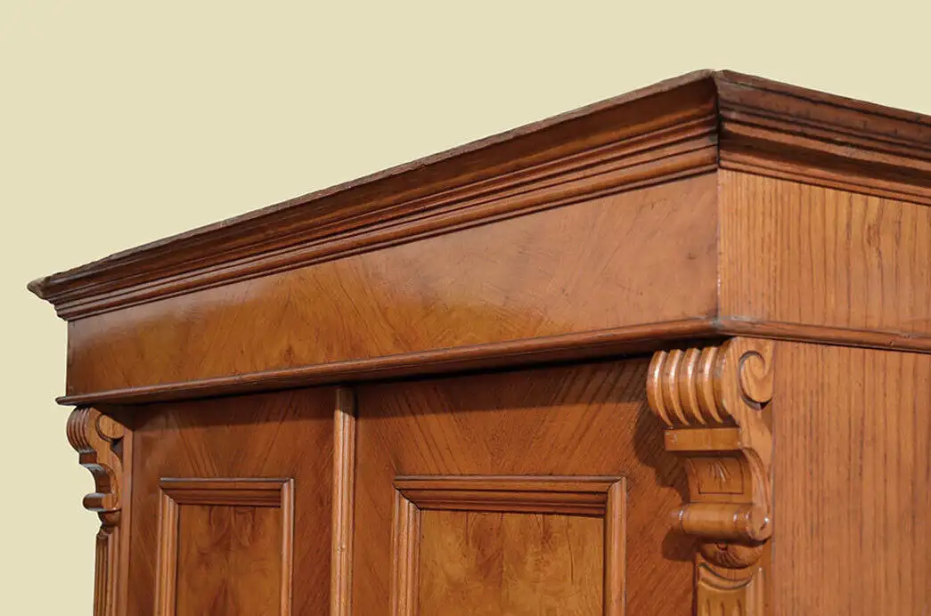 Schrank ANTIK Gründerzeit Eiche Kleiderschrank von 1880 6