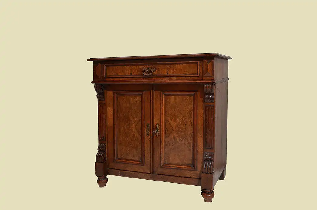 Kommode ANTIK Gründerzeit Nußbaum Halbschrank Sideboard von 1880 1