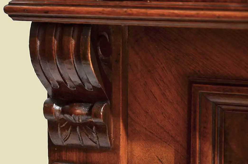 Kommode ANTIK Gründerzeit Nußbaum Halbschrank Sideboard von 1880 10