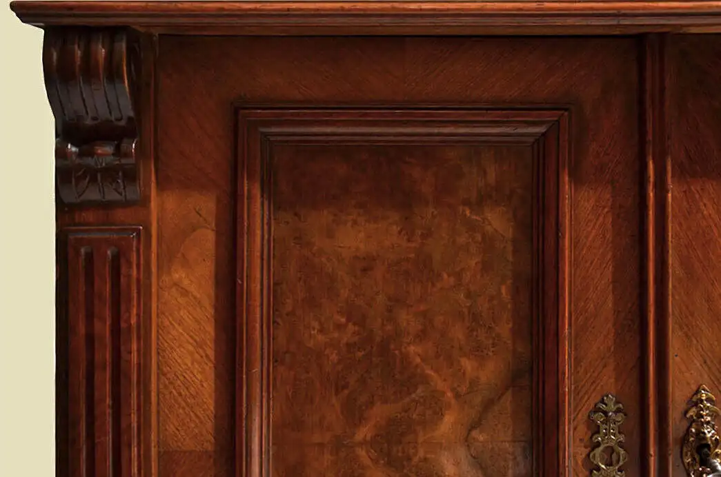 Kommode ANTIK Gründerzeit Nußbaum Halbschrank Sideboard von 1880 11
