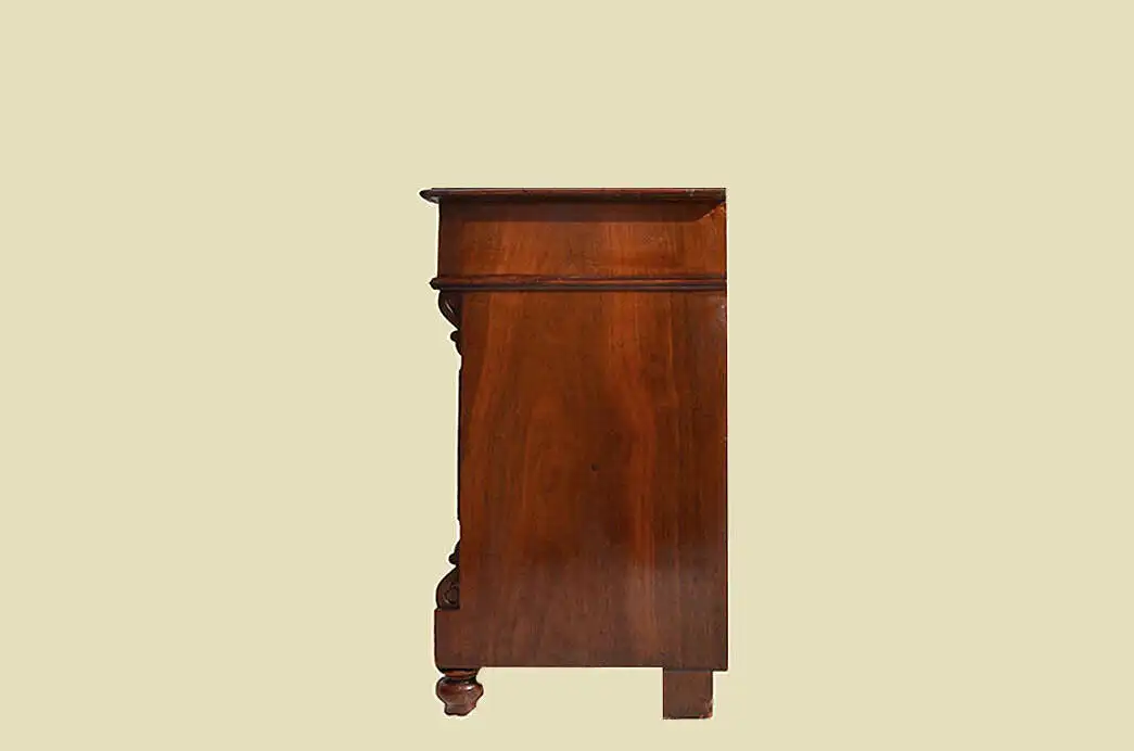 Kommode ANTIK Gründerzeit Nußbaum Halbschrank Sideboard von 1880 17