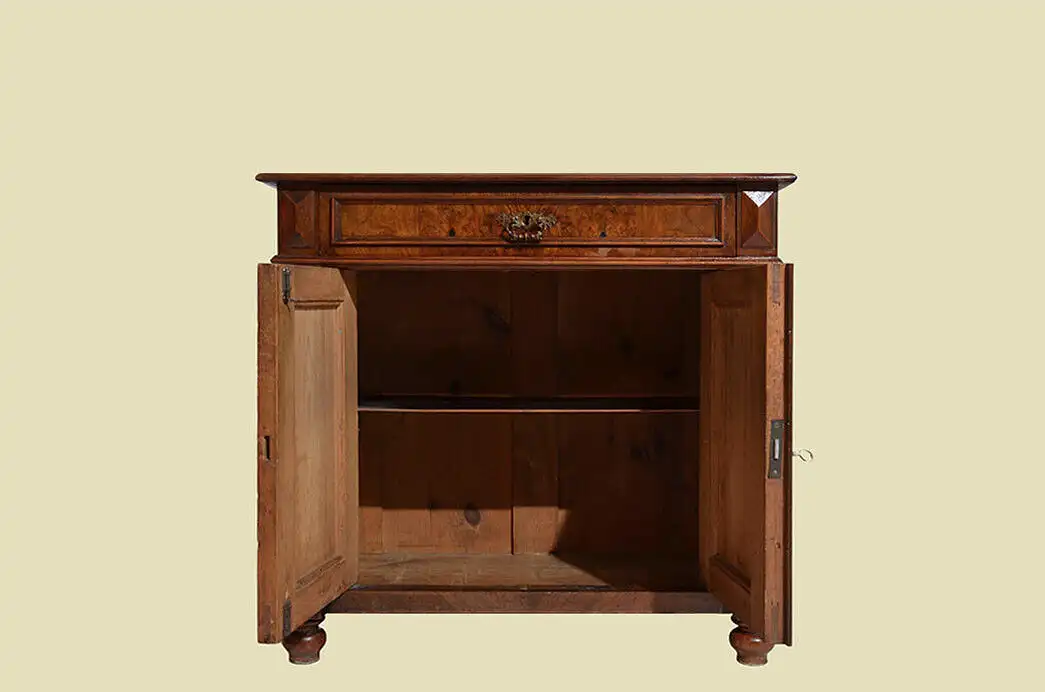 Kommode ANTIK Gründerzeit Nußbaum Halbschrank Sideboard von 1880 3