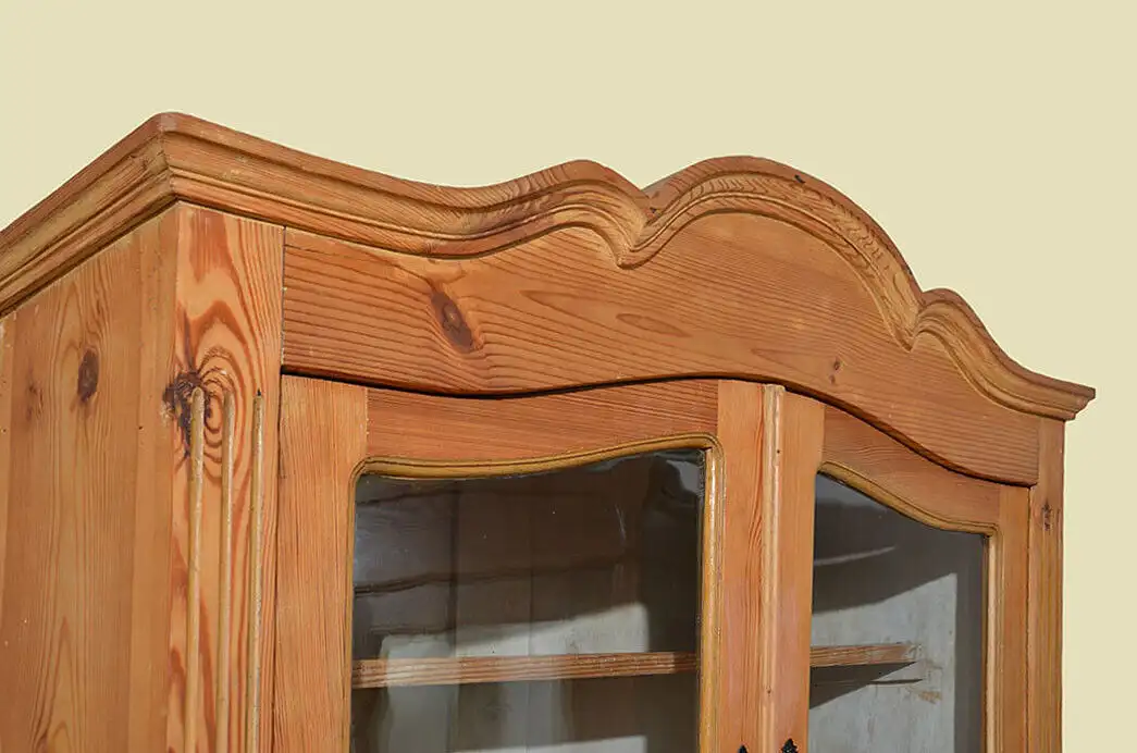Küchenbuffet ANTIK Jugendstil Weichholz Vitrine Kommode Schrank von 1920 6