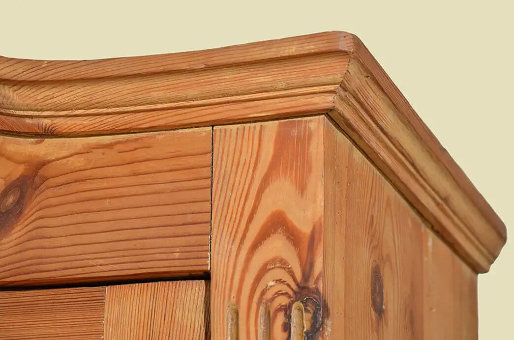 Küchenbuffet ANTIK Jugendstil Weichholz Vitrine Kommode Schrank von 1920 7