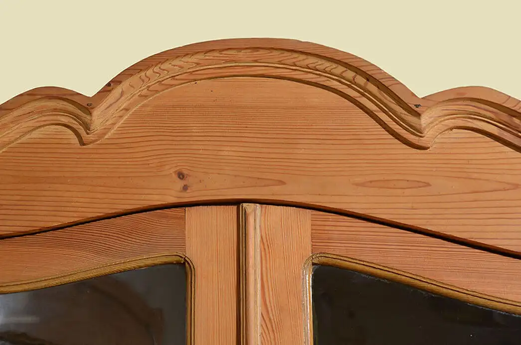 Küchenbuffet ANTIK Jugendstil Weichholz Vitrine Kommode Schrank von 1920 8