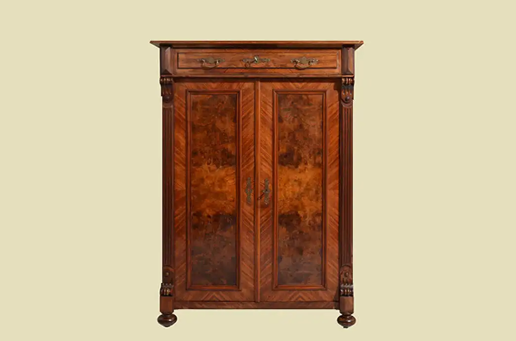 Vertiko Gründerzeit ANTIK Nußbaum Kommode Schrank von 1880 0