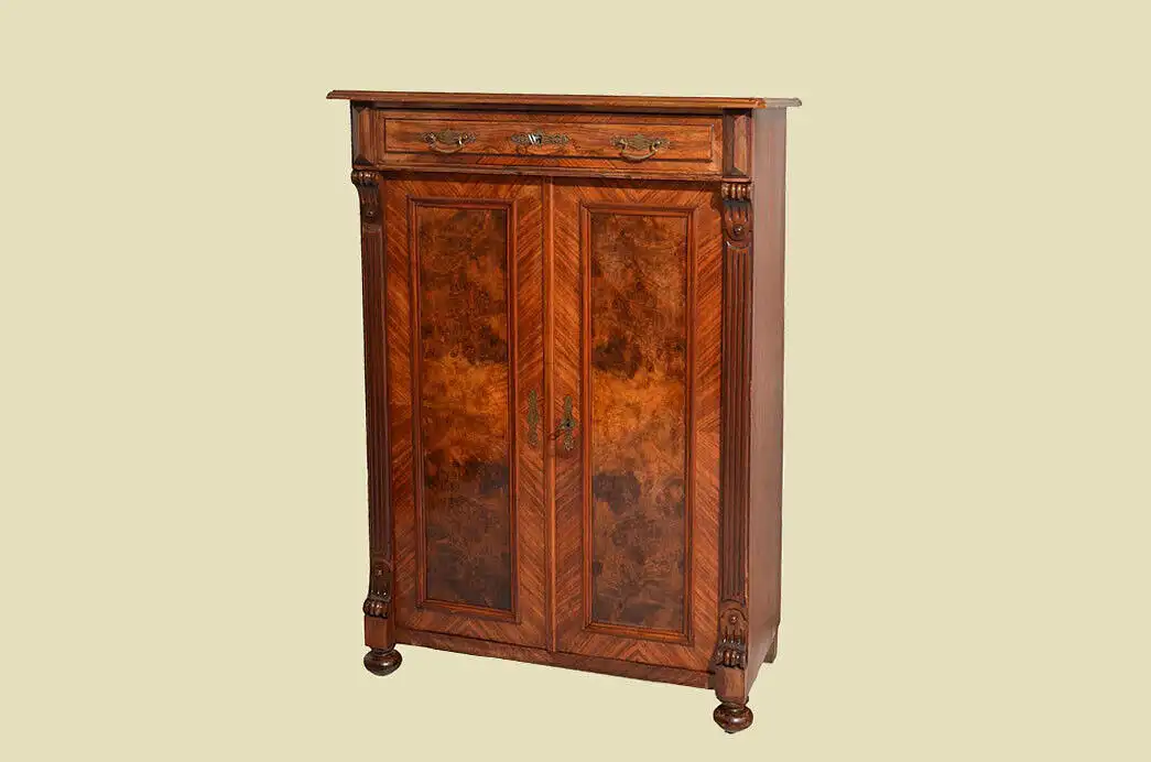 Vertiko Gründerzeit ANTIK Nußbaum Kommode Schrank von 1880 1