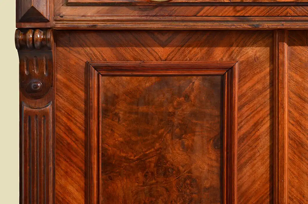 Vertiko Gründerzeit ANTIK Nußbaum Kommode Schrank von 1880 11