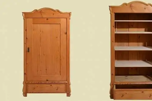 Kleiderschrank ANTIK Jugendstil Schrank mit Schublade von 1920