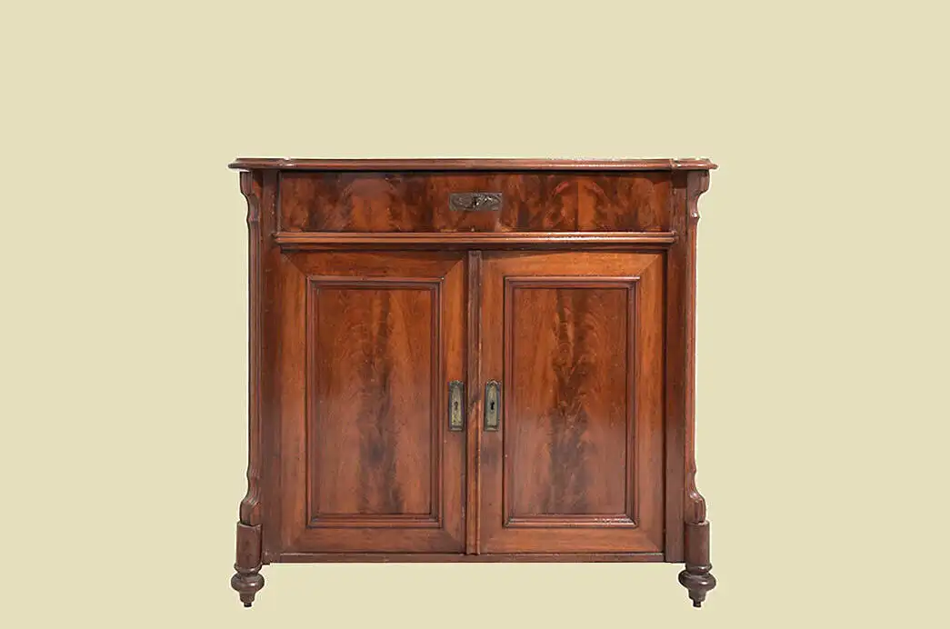 Kommode ANTIK Louis Philippe Mahagoni Halbschrank von 1840 0