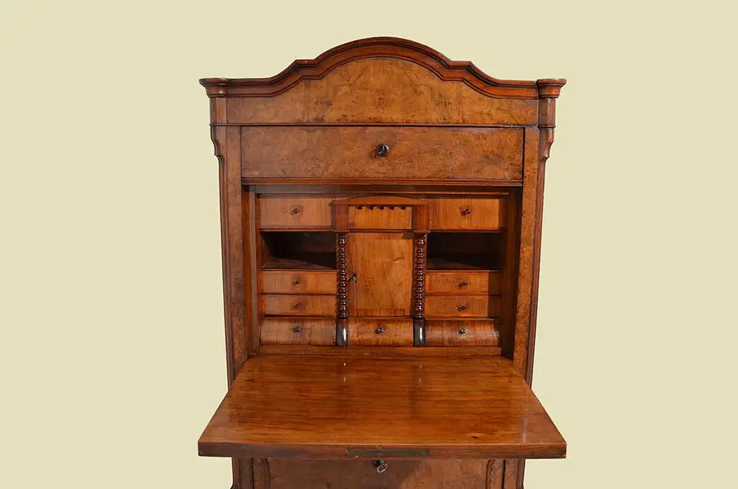 Sekretär ANTIK Louis Philippe Mahagoni Schreibtisch von 1840 4