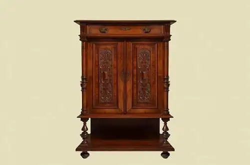 Kabinettschrank Vertiko ANTIK Gründerzeit Nußbaum Kommode von 1880