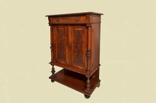 Kabinettschrank Vertiko ANTIK Gründerzeit Nußbaum Kommode von 1880