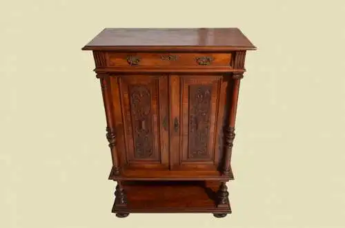 Kabinettschrank Vertiko ANTIK Gründerzeit Nußbaum Kommode von 1880