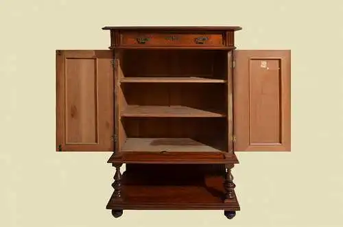 Kabinettschrank Vertiko ANTIK Gründerzeit Nußbaum Kommode von 1880