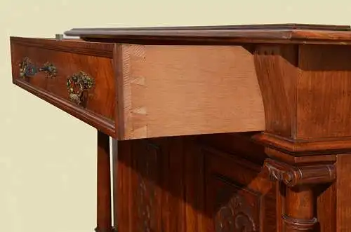 Kabinettschrank Vertiko ANTIK Gründerzeit Nußbaum Kommode von 1880