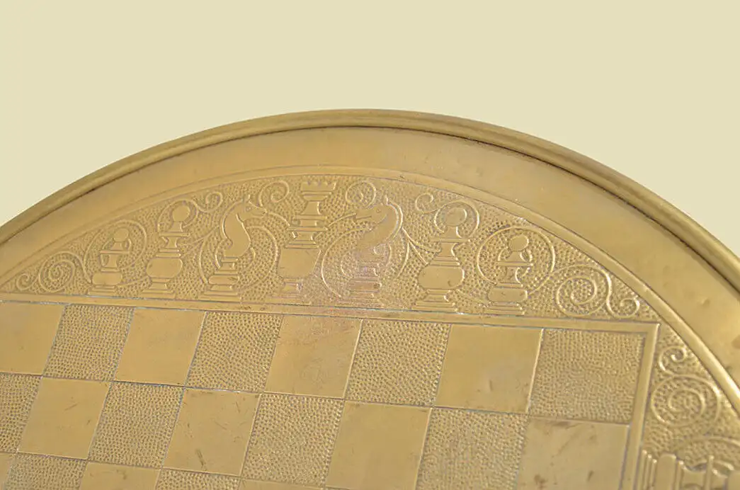 Rauchtisch Schachtisch ANTIK Jugendstil Nußbaum Beistelltisch von 1920 7