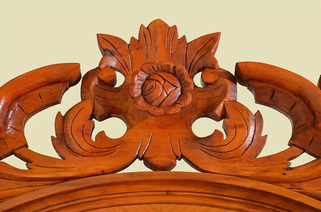 Edle Vitrine ANTIK Biedermeier Kirschholz rundum verglast von 1830 - restauriert 10