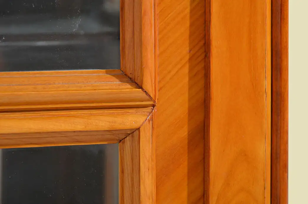 Edle Vitrine ANTIK Biedermeier Kirschholz rundum verglast von 1830 - restauriert 12