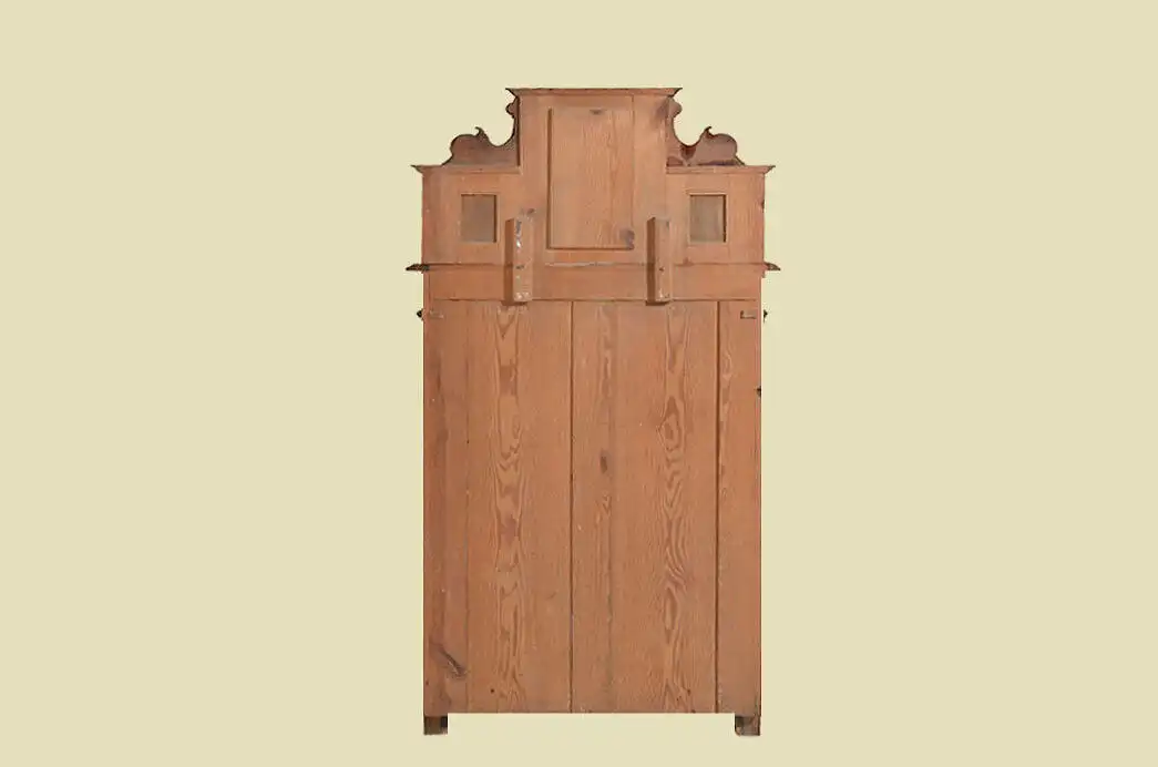 Vertiko ANTIK Gründerzeit Nußbaum Kommode Schrank mit Aufsatz von 1880 18