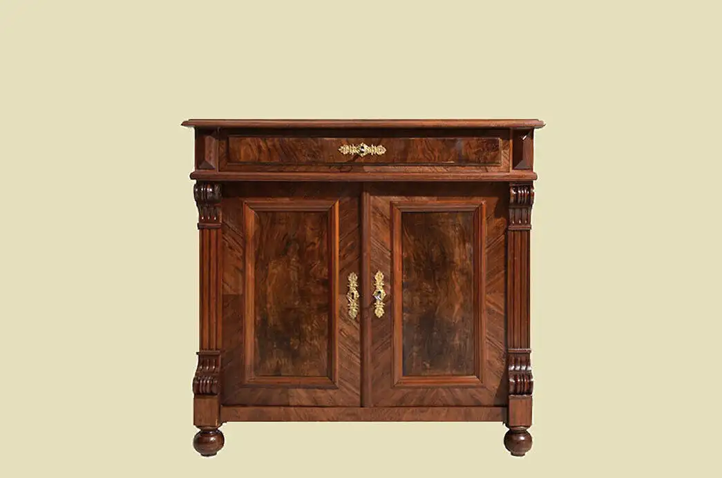 Kommode ANTIK Gründerzeit Nußbaum Halbschrank Schrank von 1880 0
