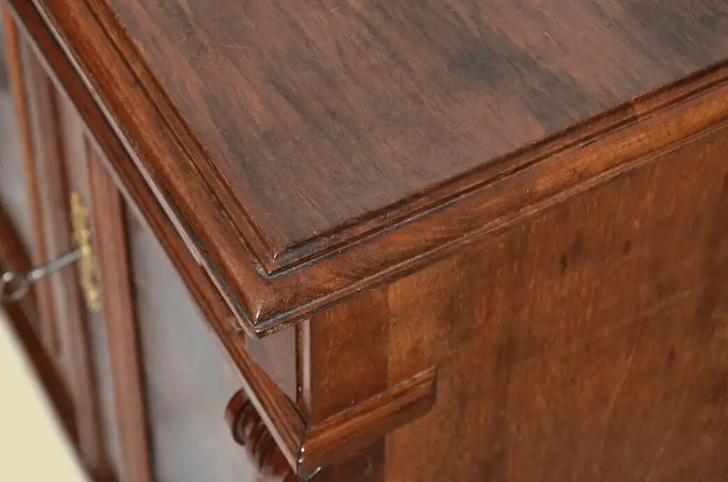 Kommode ANTIK Gründerzeit Nußbaum Halbschrank Schrank von 1880 10